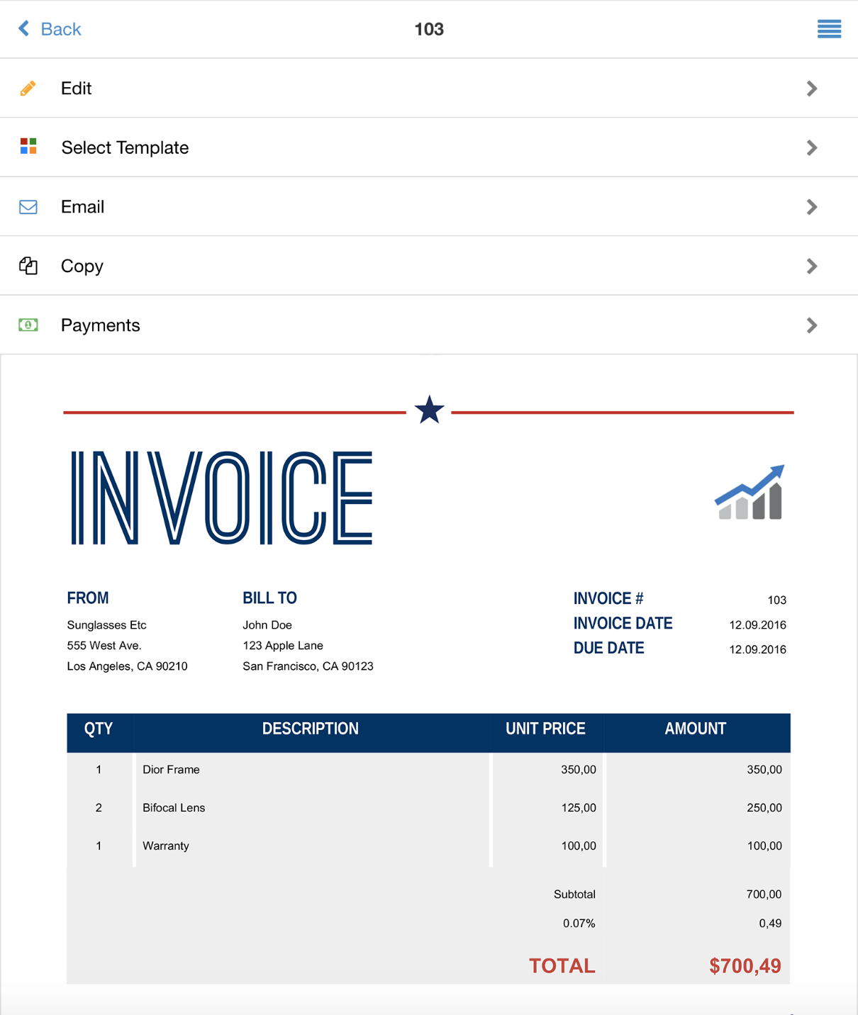 Stripe Partners: Invoice Home